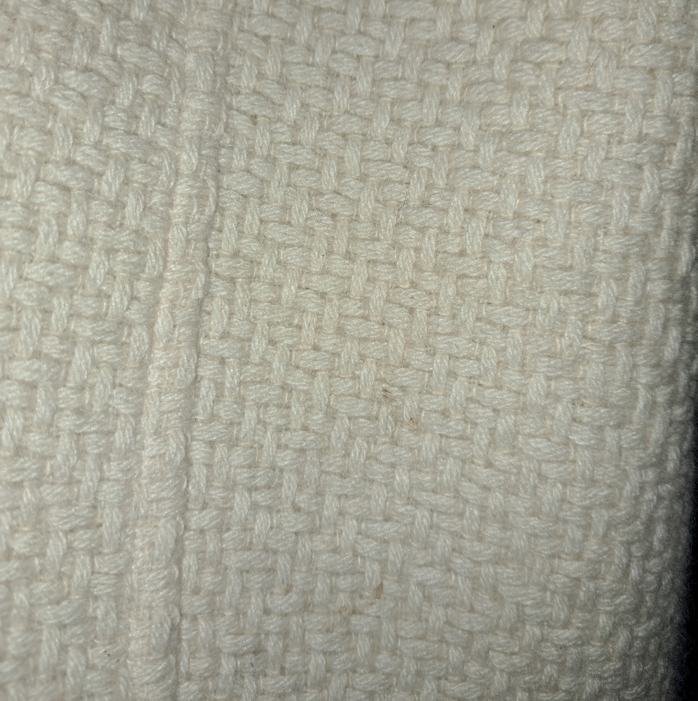 Nicole Miller Cream Winter Fur trim Knit Coat - Picture 14 of 16